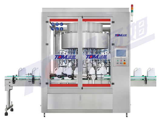 خرید دستگاه پر کردن مقدار خودکار وزنه گیری چرخش برای روغن های خوراکی محلول های آب مواد شیمیایی خوب تولید آنلاین