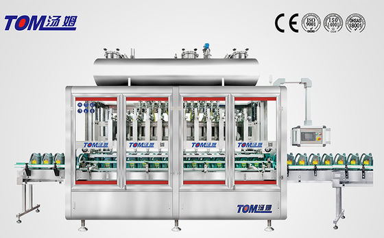 2800BPH خط پر کردن روان کننده ماشین پر کردن کنترل شده PLC وزن 1-5L
