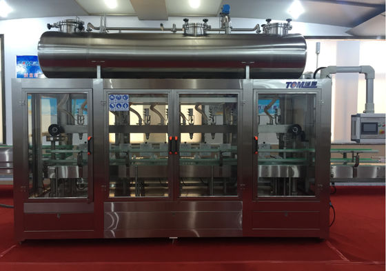 2800BPH خط پر کردن روان کننده ماشین پر کردن کنترل شده PLC وزن 1-5L