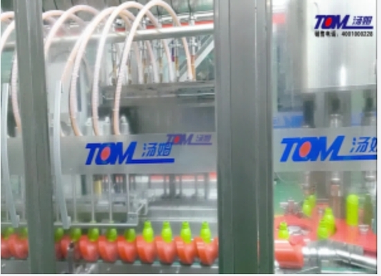 نوع ردیابی 100ml-1L دستگاه پر کردن و پوشاندن مایع برای بطری