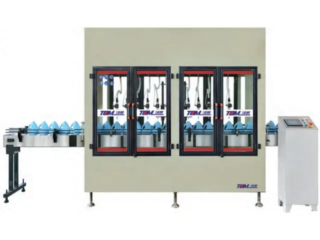 دستگاه پرکن و درب&zwnj;بند ضد خوردگی غیر فلزی سفید کننده 500 میلی&zwnj;لیتری تا 3000 میلی&zwnj;لیتری 2