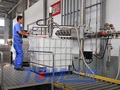200kg-1T نیمه اتوماتیک IBC مخزن پر کردن ماشین برای آفت کش و مواد شیمیایی